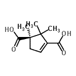 CAS 登录号：87798-58-1， (1R)-1,2,2-三甲基-3-环戊烯-1,3-二甲酸