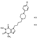 CAS 登录号：87798-85-4， 7-{4-[4-(4-氯苯基)-1-哌嗪基]丁基}-1,3-二甲基-3,7-二氢-1H-嘌呤-2,6-二酮二盐酸盐