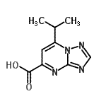 CAS 登录号：878453-66-8， 7-异丙基[1,2,4]三唑并[1,5-a]嘧啶-5-羧酸