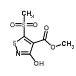 CAS#: 878477-24-8, Methyl 5-(methylsulfonyl)-3-oxo-2,3-dihydro-1,2-thiazole-4-carboxylate