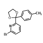 CAS#: 87848-96-2, 2-Bromo-6-[2-(4-methylphenyl)-1,3-dioxolan-2-yl]pyridine