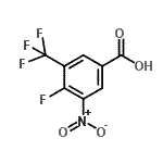 CAS 登录号：878572-17-9， 4-氟-3-硝基-5-(三氟甲基)苯甲酸