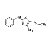 CAS#: 878763-38-3, 4-Methyl-N-phenyl-5-[(1E)-1-propen-1-yl]-2-furanamine