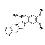 CAS#: 87922-29-0, 2,3-Dimethoxy-6-methyl-12H-[1,3]dioxolo[5,6]indeno[1,2-c]isoquinolin-6-ium
