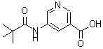 CAS 登录号：879326-77-9， 5-[(2,2-二甲基丙烷酰基)氨基]烟酸