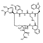 CAS#: 879497-82-2, N-[(4R,7S,13R,16S)-10-(2-Aminoethyl)-16-benzyl-4-{[(1S)-1-carboxy-2-methylpropyl]carbamoyl}-7-(4-hydroxybenzyl)-13-(1H-indol-3-ylmethyl)-20,20-dimethyl-6,9,12,15,18-pentaoxo-1,2-dithia-5,8,11,14,17-pentaazacycloicosan-19-yl]-L-alpha-asparagine