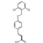 CAS 登录号：879642-88-3， (2E)-3-{4-[(2,6-二氯苄基)氧基]苯基}丙烯酸