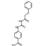 CAS 登录号：87998-76-3， 4-{[(苯氧基乙酰基)硫代氨基甲酰]氨基}苯甲酸