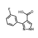 CAS#: 879996-69-7, 3-(3-Fluorophenyl)-1H-pyrazole-4-carboxylic acid