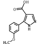 CAS 登录号：879996-71-1， 5-(3-甲氧基苯基)-1H-吡唑-4-羧酸
