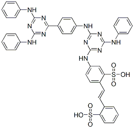CAS#: 88-38-0, 4,4'-Bis[4,6-Bis(Anilino)-1,3,5-Triazin-2-Yl]Aminostilbene-2,2'-Disulphonic Acid