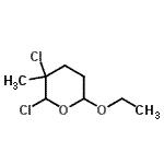 CAS#: 88083-40-3, 2,3-Dichloro-6-ethoxy-3-methyltetrahydro-2H-pyran