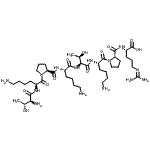 CAS 登录号：88171-14-6， L-苏氨酰-L-赖氨酰-L-脯氨酰-L-赖氨酰-L-苏氨酰-L-赖氨酰-L-脯氨酰-N<sup>5</sup>-(二氨基亚甲基)-L-鸟氨酸
