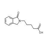 CAS#: 881986-39-6, 5-(1-Oxo-1,3-dihydro-2H-isoindol-2-yl)pentanoic acid
