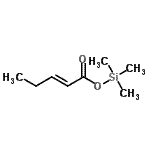 CAS#: 88239-45-6, Trimethylsilyl (2E)-2-pentenoate