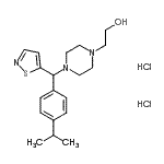 CAS#: 88247-59-0, 2-{4-[(4-Isopropylphenyl)(1,2-thiazol-5-yl)methyl]-1-piperazinyl}ethanol dihydrochloride