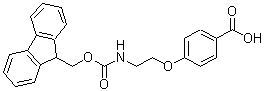CAS#: 882847-29-2, 4-(2-{[(9H-Fluoren-9-ylmethoxy)carbonyl]amino}ethoxy)benzoic acid