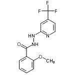 CAS 登录号：883010-02-4， 2-甲氧基-N'-[4-(三氟甲基)-2-吡啶基]苯甲酰肼