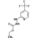 CAS#: 883010-89-7, Ethyl 2-[4-(trifluoromethyl)-2-pyridinyl]hydrazinecarboxylate