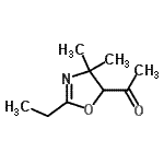 CAS#: 88309-38-0, 1-(2-Ethyl-4,4-dimethyl-4,5-dihydro-1,3-oxazol-5-yl)ethanone