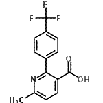 CAS 登录号：883241-16-5， 6-甲基-2-[4-(三氟甲基)苯基]烟酸