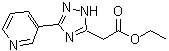 CAS#: 883290-90-2, Ethyl [3-(3-pyridinyl)-1H-1,2,4-triazol-5-yl]acetate