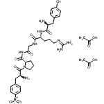 CAS#: 88331-14-0, L-Tyrosyl-N<sup>5</sup>-(diaminomethylene)-D-ornithyl-N-{[(2S)-1-(4-nitro-L-phenylalanyl)-2-pyrrolidinyl]carbonyl}glycinamide acetate (1:2)