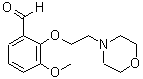 CAS#: 883546-13-2, 3-Methoxy-2-[2-(4-morpholinyl)ethoxy]benzaldehyde