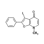 CAS#: 883723-78-2, 3-Iodo-7-methyl-2-phenylfuro[2,3-b]pyridin-4(7H)-one