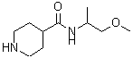 CAS 登录号：884497-61-4， N-(1-甲氧基-2-丙基)-4-哌啶甲酰胺