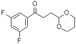 CAS 登录号：884504-29-4， 1-(3,5-二氟苯基)-3-(1,3-二恶烷-2-基)-1-丙酮