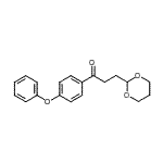 CAS 登录号：884504-36-3， 3-(1,3-二恶烷-2-基)-1-(4-苯氧基苯基)-1-丙酮
