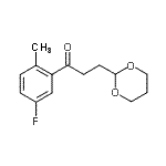 CAS#: 884504-39-6, 3-(1,3-Dioxan-2-yl)-1-(5-fluoro-2-methylphenyl)-1-propanone