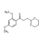 CAS#: 884504-41-0, 1-(2,4-Dimethoxyphenyl)-3-(1,3-dioxan-2-yl)-1-propanone