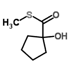 CAS#: 88525-12-6, S-Methyl 1-hydroxycyclopentanecarbothioate