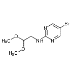 CAS 登录号：885267-37-8， 5-溴-N-(2,2-二甲氧基乙基)-2-嘧啶胺