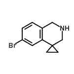 CAS#: 885269-25-0, 6'-Bromo-2',3'-dihydro-1'H-spiro[cyclopropane-1,4'-isoquinoline]