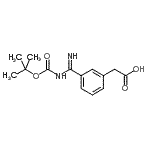 CAS#: 885270-01-9, [3-(N-{[(2-Methyl-2-propanyl)oxy]carbonyl}carbamimidoyl)phenyl]acetic acid