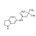 CAS#: 885270-09-7, 2-Methyl-2-propanyl 2,3-dihydro-1H-indol-6-ylcarbamate