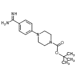 CAS#: 885270-17-7, 2-Methyl-2-propanyl 4-(4-carbamimidoylphenyl)-1-piperazinecarboxylate