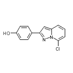 CAS#: 885270-46-2, 4-(7-Chloropyrazolo[1,5-a]pyridin-2-yl)phenol
