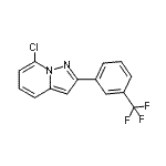 CAS 登录号：885270-49-5， 7-氯-2-[3-(三氟甲基)苯基]吡唑并[1,5-a]吡啶