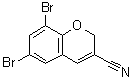 CAS 登录号：885271-32-9， 6,8-二溴-2H-苯并吡喃-3-甲腈