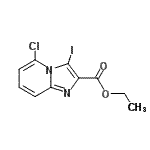 CAS 登录号：885271-45-4， 乙基5-氯-3-碘咪唑并[1,2-a]吡啶-2-羧酸酯