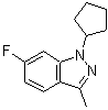 CAS#: 885271-69-2, 1-Cyclopentyl-6-fluoro-3-methyl-1H-indazole