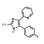 CAS#: 885271-83-0, 5-(4-Fluorophenyl)-4-(2-pyridinyl)-1H-imidazole-2-thiol