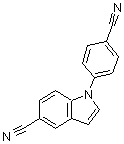 CAS 登录号：885273-02-9， 1-(4-氰基苯基)-1H-吲哚-5-甲腈