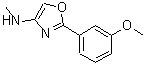 CAS 登录号：885273-17-6， 2-(3-甲氧基苯基)-N-甲基-1,3-恶唑-4-胺