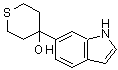 CAS#: 885273-18-7, 4-(1H-Indol-6-yl)tetrahydro-2H-thiopyran-4-ol