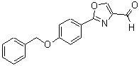 CAS 登录号：885273-30-3， 2-[4-(苄氧基)苯基]-1,3-恶唑-4-甲醛